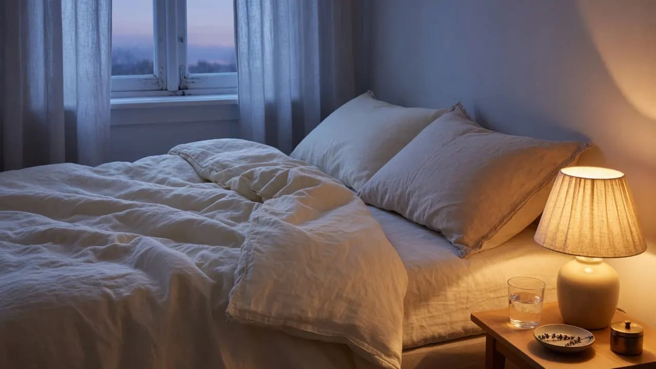 Soft linens and warm light — a quiet place to rest