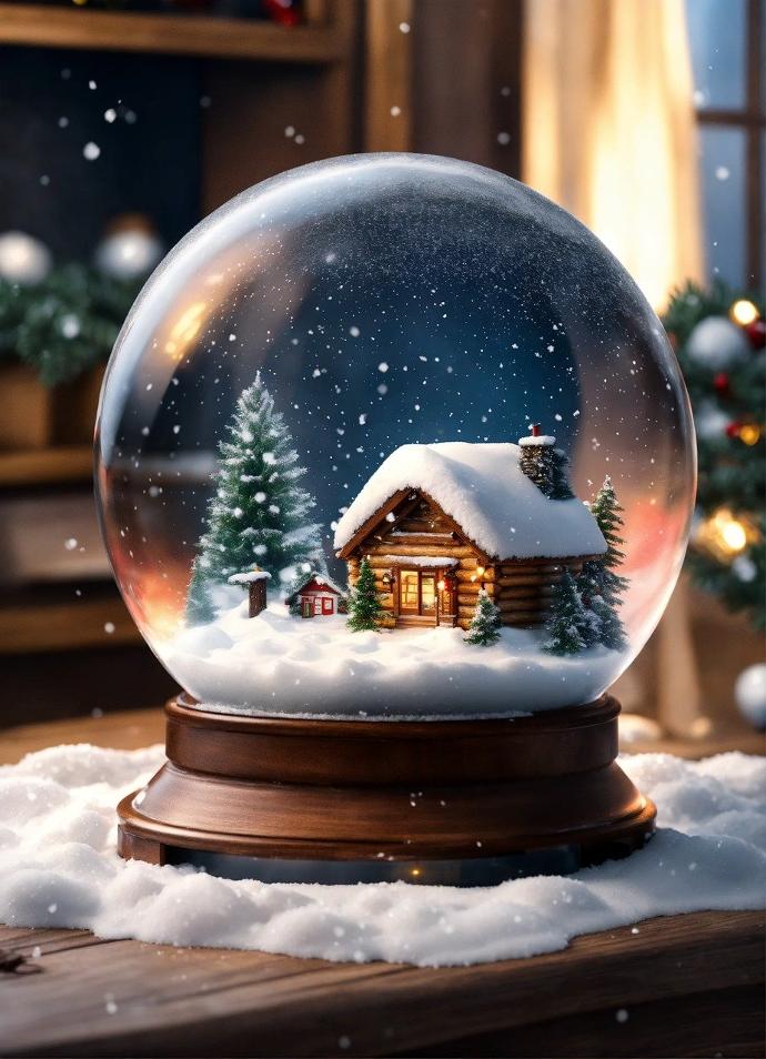 Picture of a snow globe.